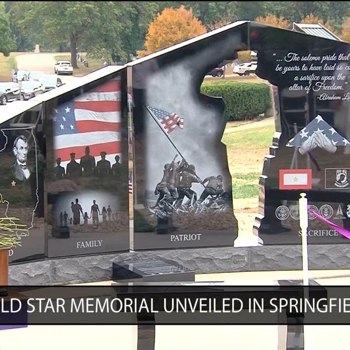 Gold star memorial unveiled in Springfield